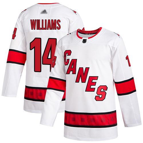 Hurricanes #14 Justin Williams White Road Authentic Stitched Hockey Jersey Hurricanes #14 Justin Williams White Road Authentic Stitched Hockey Jersey