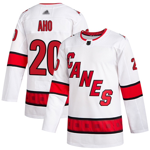 Hurricanes #20 Sebastian Aho White Road Authentic Stitched Hockey Jersey Hurricanes #20 Sebastian Aho White Road Authentic Stitched Hockey Jersey