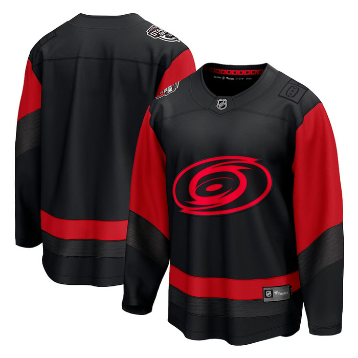 Men's Carolina Hurricanes Blank Black 2023 NHL Stadium Series Breakaway Jersey
