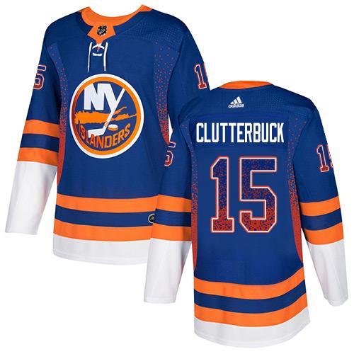 Adidas Islanders #15 Cal Clutterbuck Royal Blue Home Authentic Drift Fashion Stitched NHL Jersey Adidas Islanders #15 Cal Clutterbuck Royal Blue Home Authentic Drift Fashion Stitched NHL Jersey