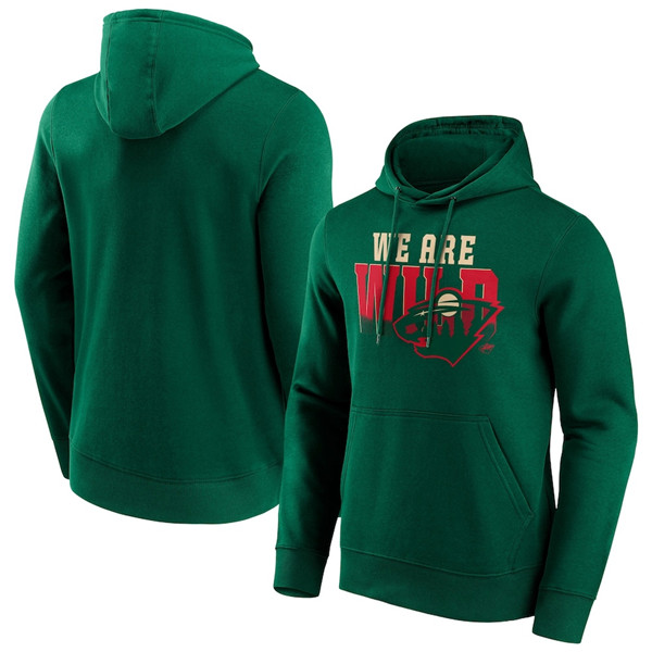 Men's Minnesota Wild Dark Green Hometown Graphic HoodieS