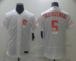 Men's San Francisco Giants #5 Mike Yastrzemski White 2021 City Connect Stitched MLB Flex Base Nike Jersey Men's San Francisco Giants #5 Mike Yastrzemski White 2021 City Connect Stitched MLB Flex Base Nike Jersey