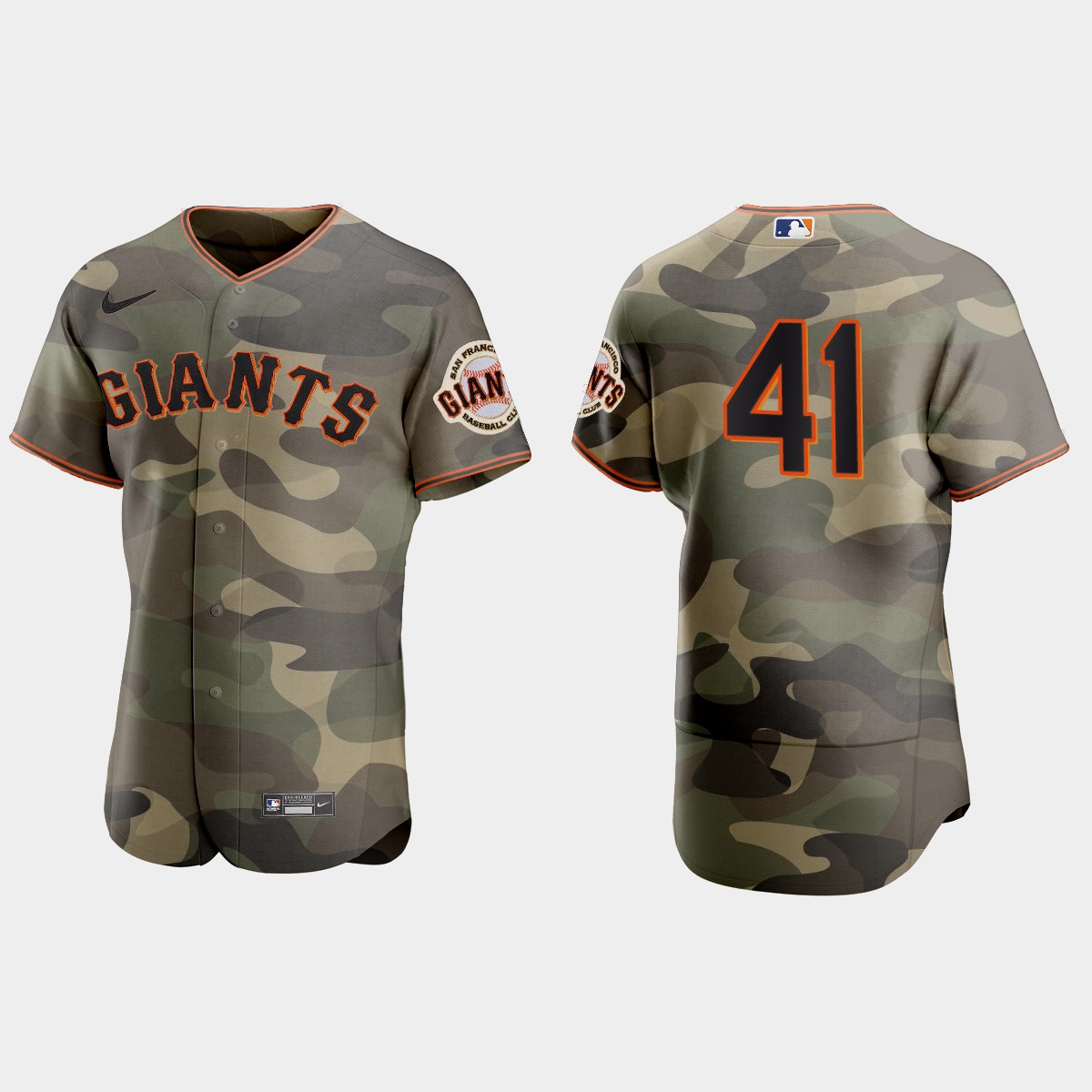 San Francisco Giants #41 Wilmer Flores Men's Nike 2021 Armed Forces Day Authentic MLB Jersey -Camo San Francisco Giants #41 Wilmer Flores Men's Nike 2021 Armed Forces Day Authentic MLB Jersey -Camo