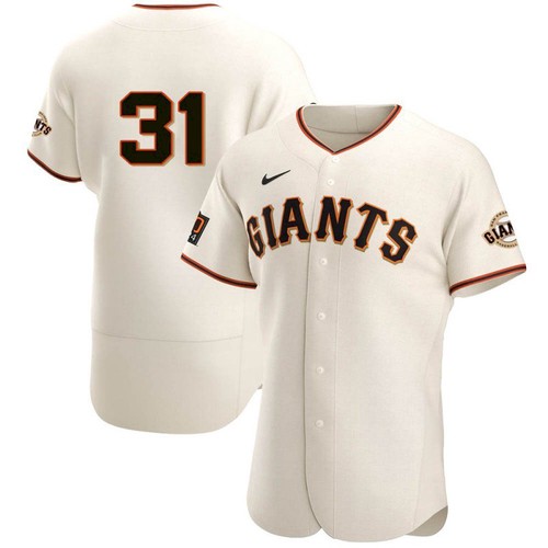 Men's San Francisco Giants #31 LaMonte Wade Jr Cream 2021 Home Player Jersey Men's San Francisco Giants #31 LaMonte Wade Jr Cream 2021 Home Player Jersey