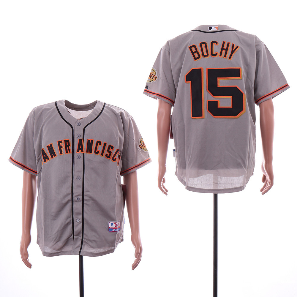 Giants 15 Bruce Bochy Gray Cool Base Jersey Giants 15 Bruce Bochy Gray Cool Base Jersey