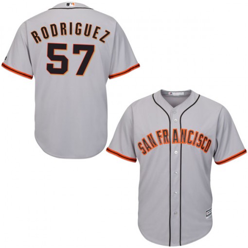Giants 57 Derek Rodriguez Gray Youth Cool Base Jersey Giants 57 Derek Rodriguez Gray Youth Cool Base Jersey