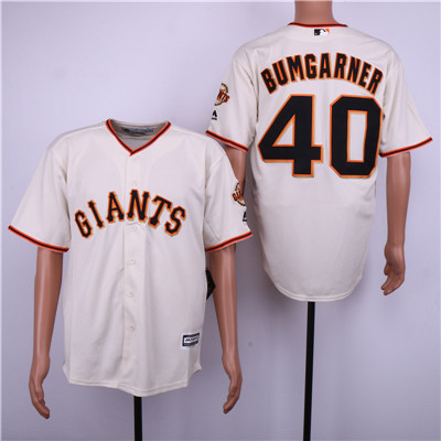 Giants #40 Madison Bumgarner Cream Cool Base Jersey Giants #40 Madison Bumgarner Cream Cool Base Jersey