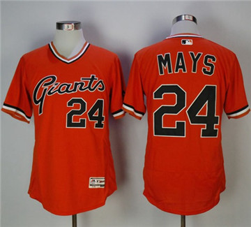 Giants #24 Willie Mays Orange Flexbase Authentic Collection Cooperstown Stitched MLB Jersey Giants #24 Willie Mays Orange Flexbase Authentic Collection Cooperstown Stitched MLB Jersey