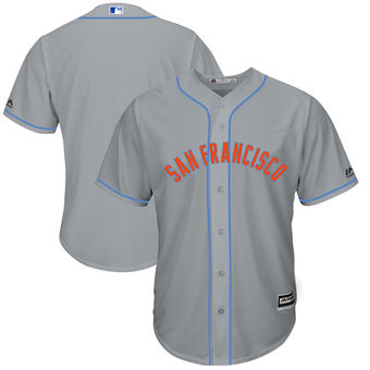 Men's San Francisco Giants Majestic Gray Father's Day Cool Base Replica Team Jersey Men's San Francisco Giants Majestic Gray Father's Day Cool Base Replica Team Jersey