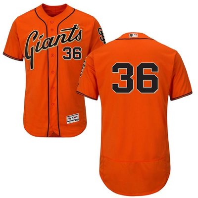 Giants #36 Gaylord Perry Orange Flexbase Authentic Collection Stitched MLB Jersey Giants #36 Gaylord Perry Orange Flexbase Authentic Collection Stitched MLB Jersey