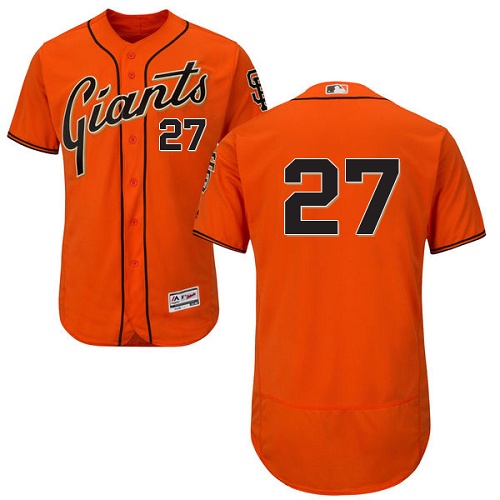Giants #27 Juan Marichal Orange Flexbase Authentic Collection Stitched MLB Jersey Giants #27 Juan Marichal Orange Flexbase Authentic Collection Stitched MLB Jersey