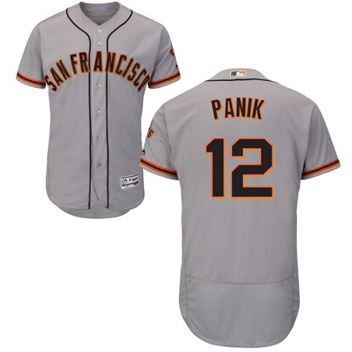 Giants #12 Joe Panik Grey Flexbase Authentic Collection Road Stitched MLB Jersey Giants #12 Joe Panik Grey Flexbase Authentic Collection Road Stitched MLB Jersey