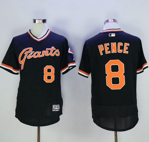 Giants #8 Hunter Pence Black Flexbase Authentic Collection Cooperstown Stitched MLB Jersey Giants #8 Hunter Pence Black Flexbase Authentic Collection Cooperstown Stitched MLB Jersey