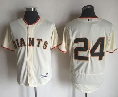 Giants #24 Willie Mays Cream Flexbase Authentic Collection Stitched MLB Jersey Giants #24 Willie Mays Cream Flexbase Authentic Collection Stitched MLB Jersey