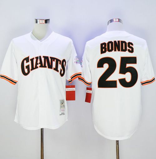 Mitchell And Ness 1989 Giants #25 Barry Bonds White Throwback Stitched MLB Jersey Mitchell And Ness 1989 Giants #25 Barry Bonds White Throwback Stitched MLB Jersey