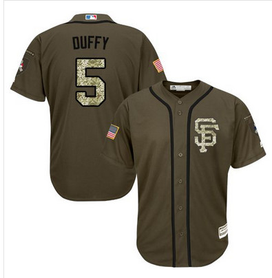 Giants #5 Matt Duffy Green Salute to Service Stitched MLB Jersey Giants #5 Matt Duffy Green Salute to Service Stitched MLB Jersey