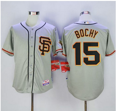 Giants #15 Bruce Bochy Grey Cool Base Road 2 Stitched MLB Jersey Giants #15 Bruce Bochy Grey Cool Base Road 2 Stitched MLB Jersey