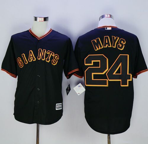 Giants #24 Willie Mays Black New Cool Base Fashion Stitched MLB Jersey Giants #24 Willie Mays Black New Cool Base Fashion Stitched MLB Jersey