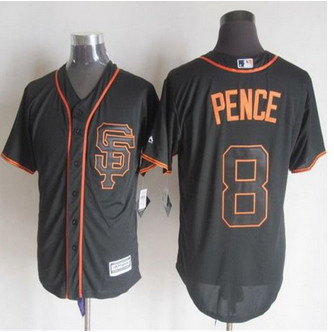San Francisco Giants #8 Hunter Pence Black Alternate New Cool Base Stitched Baseball Jersey San Francisco Giants #8 Hunter Pence Black Alternate New Cool Base Stitched Baseball Jersey