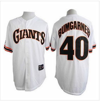San Francisco Giants #40 Madison Bumgarner White 1989 Turn Back The Clock Stitched Baseball jersey San Francisco Giants #40 Madison Bumgarner White 1989 Turn Back The Clock Stitched Baseball jersey