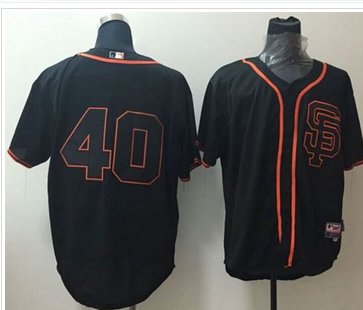 San Francisco Giants #40 Madison Bumgarner Black Alternate Cool Base Stitched Baseball San Francisco Giants #40 Madison Bumgarner Black Alternate Cool Base Stitched Baseball