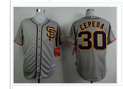 San Francisco Giants #30 Orlando Cepeda Grey Cool Base Baseball Jersey San Francisco Giants #30 Orlando Cepeda Grey Cool Base Baseball Jersey