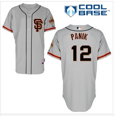 San Francisco Giants #12 Joe Panik Grey Road 2 Cool Base Baseball Jersey San Francisco Giants #12 Joe Panik Grey Road 2 Cool Base Baseball Jersey