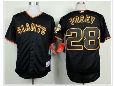San Francisco Giants #28 Buster Posey Black Baseball Jersey San Francisco Giants #28 Buster Posey Black Baseball Jersey
