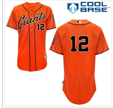 San Francisco Giants #12 Joe Panik Orange Alternate Cool Base Baseball Jersey San Francisco Giants #12 Joe Panik Orange Alternate Cool Base Baseball Jersey