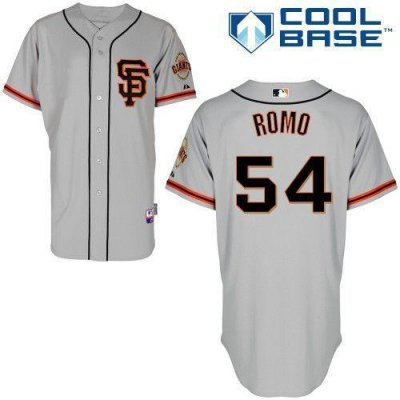 San Francisco Giants 54 Sergio Romo Grey Cool Base MLB Baseball Jersey SF Style San Francisco Giants 54 Sergio Romo Grey Cool Base MLB Baseball Jersey SF Style