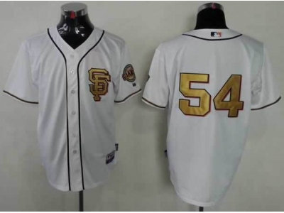 mlb jerseys san francisco giants #54 romo white(number golden) mlb jerseys san francisco giants #54 romo white(number golden)