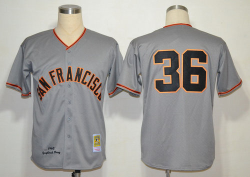 MLB San Francisco Giants 36 Perry Grey Jerseys Cool base(1962) Stitched MLB Jersey MLB San Francisco Giants 36 Perry Grey Jerseys Cool base(1962) Stitched MLB Jersey