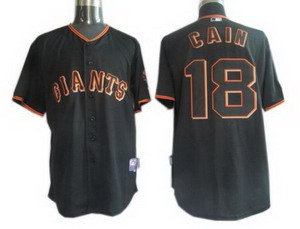 San Francisco Giants 18 Matt Cain Jerseys black Cool Base San Francisco Giants 18 Matt Cain Jerseys black Cool Base
