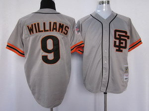 San Francisco Giants 1989 Jersey 9 Matt Williams gray San Francisco Giants 1989 Jersey 9 Matt Williams gray