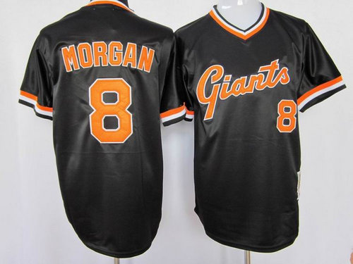 San Francisco Giants #8 Morgan black San Francisco Giants #8 Morgan black