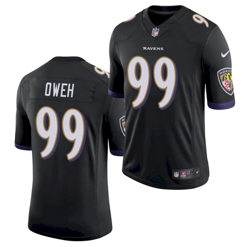 Men's Baltimore Ravens #99 Jayson Oweh Black 2021 Limited Football Jersey Men's Baltimore Ravens #99 Jayson Oweh Black 2021 Limited Football Jersey