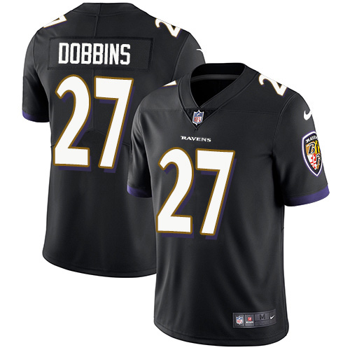 Nike Ravens #27 J.K. Dobbins Black Alternate Men's Stitched NFL Vapor Untouchable Limited Jersey Nike Ravens #27 J.K. Dobbins Black Alternate Men's Stitched NFL Vapor Untouchable Limited Jersey