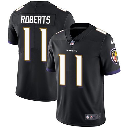 Nike Ravens #11 Seth Roberts Black Alternate Men's Stitched NFL Vapor Untouchable Limited Jersey Nike Ravens #11 Seth Roberts Black Alternate Men's Stitched NFL Vapor Untouchable Limited Jersey