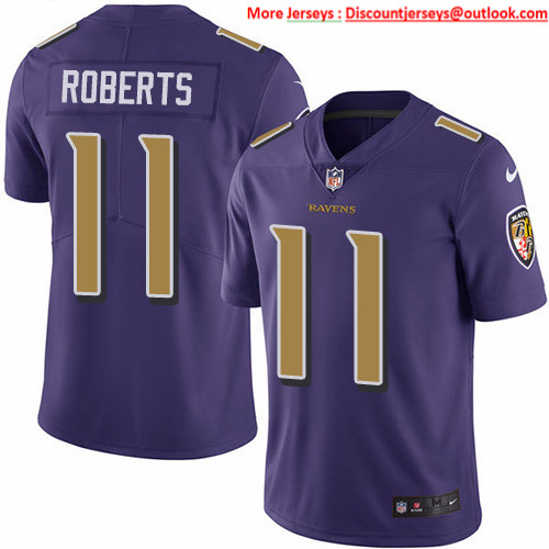Nike Ravens #11 Seth Roberts Purple Men's Stitched NFL Limited Rush Jersey Nike Ravens #11 Seth Roberts Purple Men's Stitched NFL Limited Rush Jersey