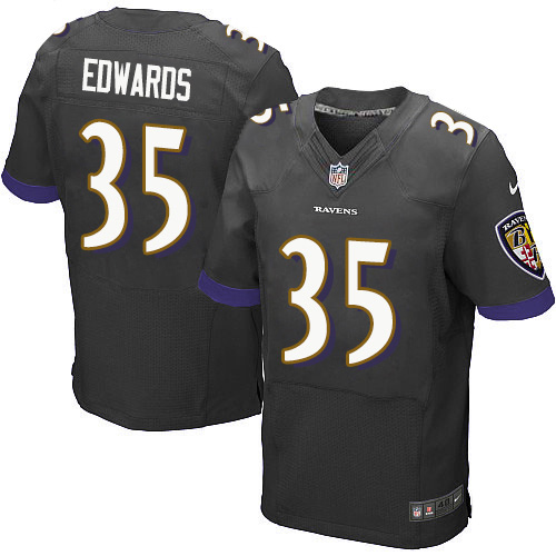 Nike Ravens #35 Gus Edwards Black Alternate Men's Stitched NFL New Elite Jersey Nike Ravens #35 Gus Edwards Black Alternate Men's Stitched NFL New Elite Jersey