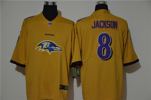 Nike Ravens 8 Lamar Jackson Yellow Vapor Untouchable Limited Jersey Nike Ravens 8 Lamar Jackson Yellow Vapor Untouchable Limited Jersey