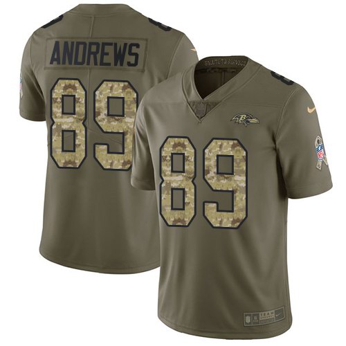 Nike Ravens 89 Mark Andrews Olive Camo Salute To Service Limited Jersey Nike Ravens 89 Mark Andrews Olive Camo Salute To Service Limited Jersey