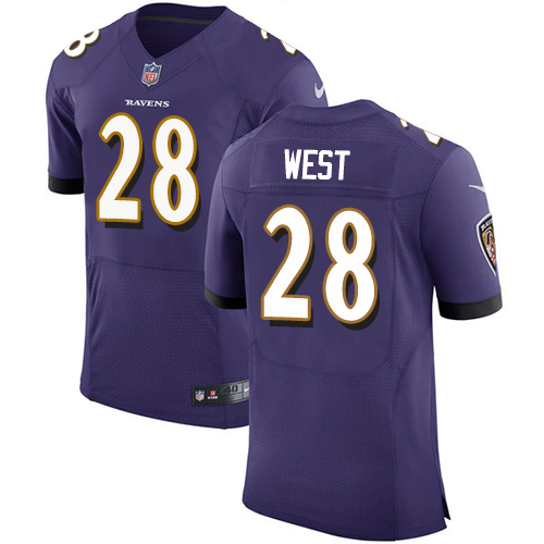 Nike Ravens #28 Terrance West Purple Team Color Men's Stitched NFL Vapor Untouchable Elite Jersey Nike Ravens #28 Terrance West Purple Team Color Men's Stitched NFL Vapor Untouchable Elite Jersey
