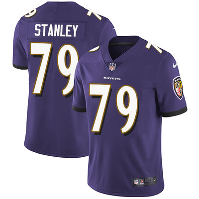 Nike Ravens #79 Ronnie Stanley Purple Team Color Men's Stitched NFL Vapor Untouchable Limited Jersey Nike Ravens #79 Ronnie Stanley Purple Team Color Men's Stitched NFL Vapor Untouchable Limited Jersey