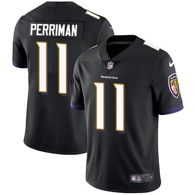 Nike Ravens #11 Breshad Perriman Black Alternate Men's Stitched NFL Vapor Untouchable Limited Jersey Nike Ravens #11 Breshad Perriman Black Alternate Men's Stitched NFL Vapor Untouchable Limited Jersey