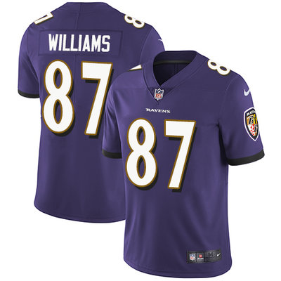 Nike Ravens #87 Maxx Williams Purple Team Color Men's Stitched NFL Vapor Untouchable Limited Jersey Nike Ravens #87 Maxx Williams Purple Team Color Men's Stitched NFL Vapor Untouchable Limited Jersey