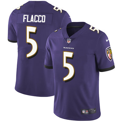 Nike Ravens #5 Joe Flacco Purple Team Color Men's Stitched NFL Vapor Untouchable Limited Jersey Nike Ravens #5 Joe Flacco Purple Team Color Men's Stitched NFL Vapor Untouchable Limited Jersey