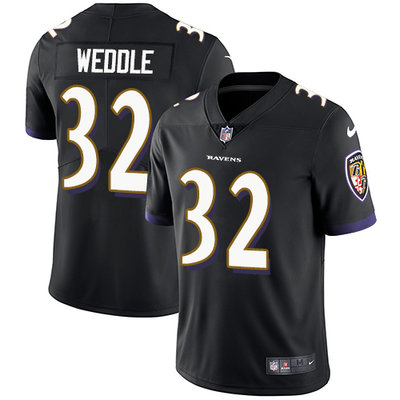 Nike Ravens #32 Eric Weddle Black Alternate Men's Stitched NFL Vapor Untouchable Limited Jersey Nike Ravens #32 Eric Weddle Black Alternate Men's Stitched NFL Vapor Untouchable Limited Jersey