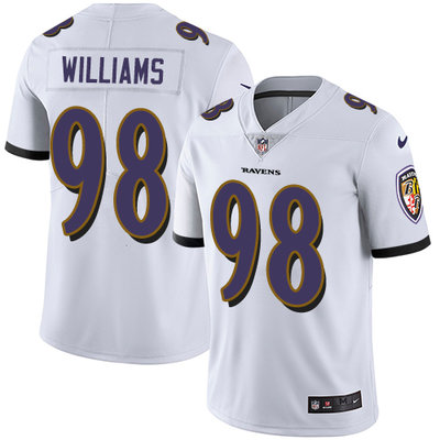 Nike Ravens #98 Brandon Williams White Men's Stitched NFL Vapor Untouchable Limited Jersey Nike Ravens #98 Brandon Williams White Men's Stitched NFL Vapor Untouchable Limited Jersey