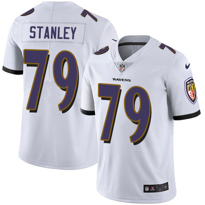Nike Ravens #79 Ronnie Stanley White Men's Stitched NFL Vapor Untouchable Limited Jersey Nike Ravens #79 Ronnie Stanley White Men's Stitched NFL Vapor Untouchable Limited Jersey